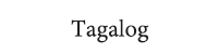 tagalog